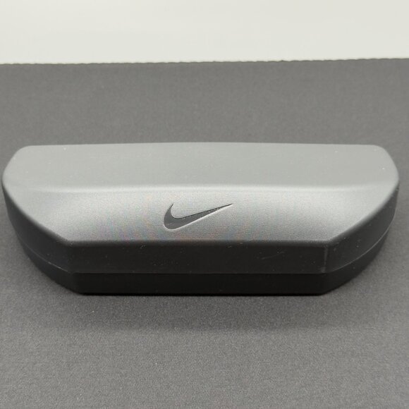 Nike Black Hard Plastic Clamshell Glasses Case Flip Top Eyeglasses Sunglasses - Picture 1 of 6
